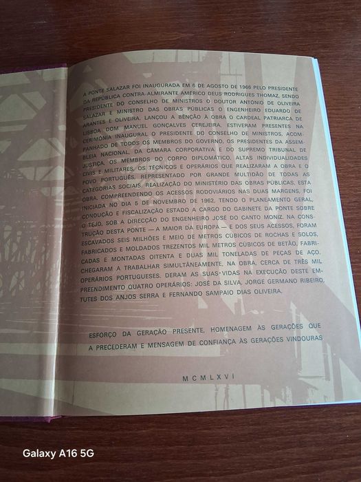 Livro Ponte Salazar