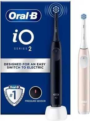 Набір з 2 електричних щіток Oral-B iO Series 2 Night Black & Calm Pink