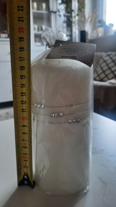 Świece glamur walec