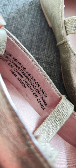 Balerinki dziewczęce niemowlęce H&M rozmiar 18/19