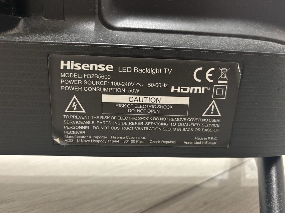 SmartTV Hisense 32’ H32B5600
