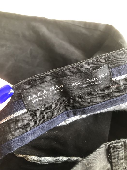 Czarne klasyczne spodnie męskie Zara Man