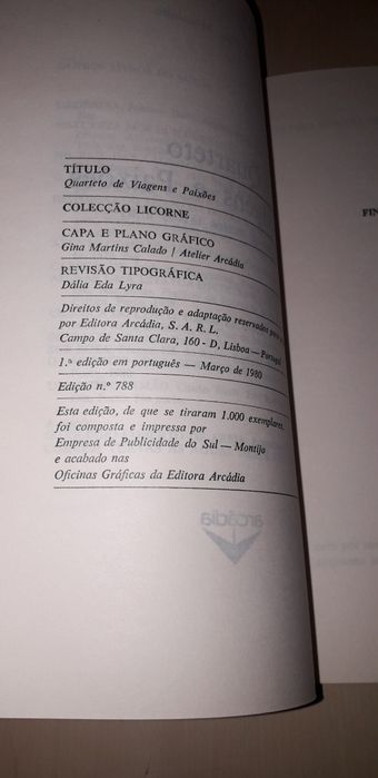 Quarteto de Viagens e Paixões - José Viale Moutinho