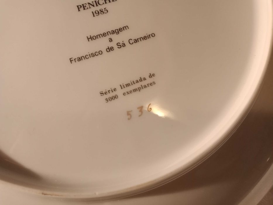 Prato Decorativo Porcelanas SPAL - Sá Carneiro PSD - Série limitada