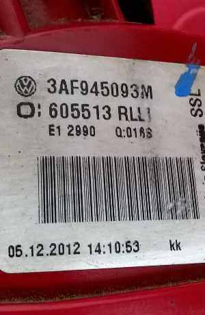 Farolim Mala Trás Esq  - TOYOTA PROACE Caixa (MDX_)