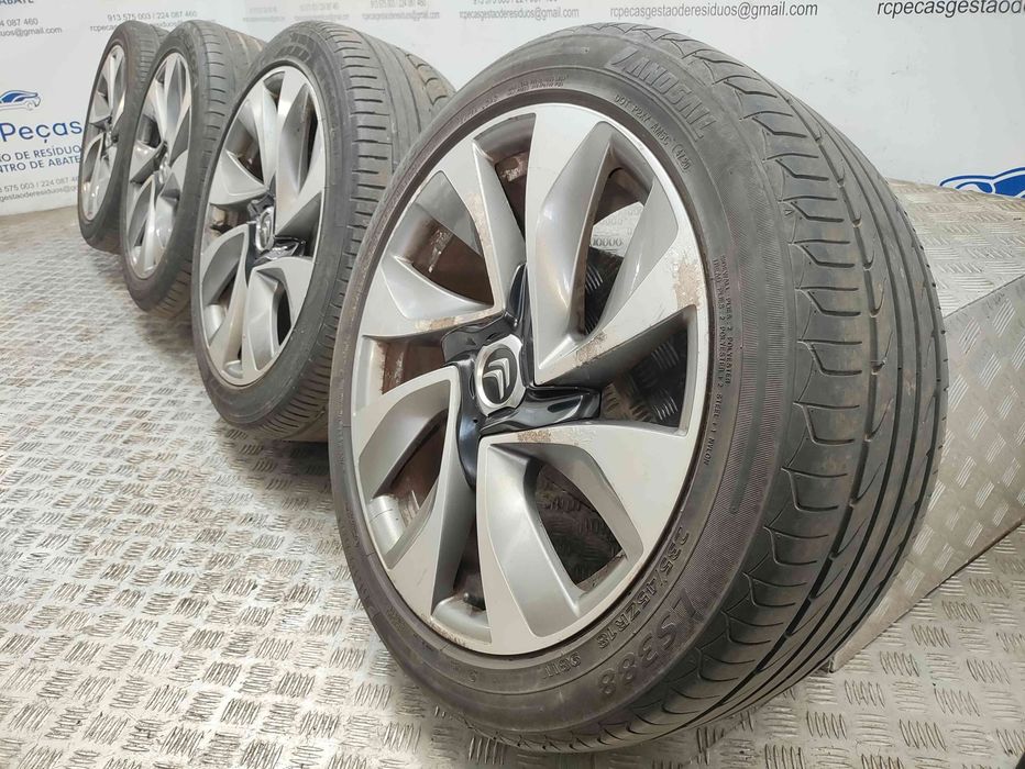 Conjunto de jantes 18 originais Citroen DS5 de 2011 a 2019 8J ET27 4x108