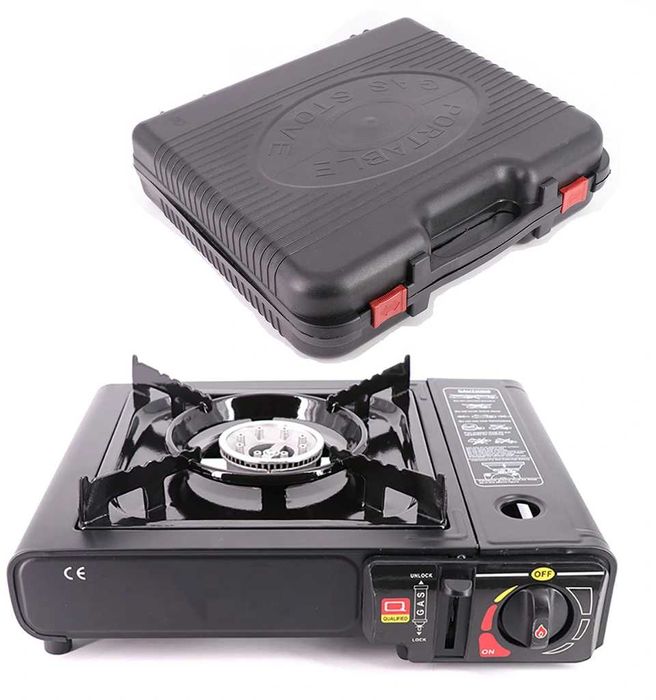 KUCHENKA GAZOWA turystyczna z walizką + 4szt gaz kartusz German