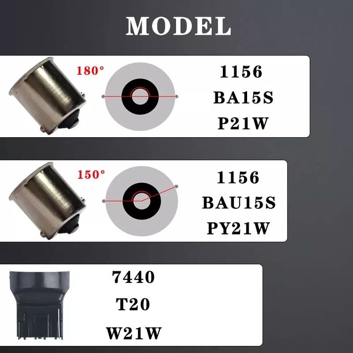 Яркие Лед лампы в указатели поворота.Цоколь P21w T20 PY21W Т20 жолтый