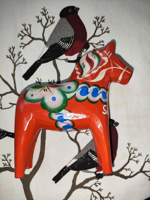 68.Konik Dalahäst Dalarna szwedzki cudowny oryginalny dekoracyjny prez