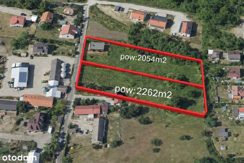 2 działki budowlana – media, możliwość bliźniaka