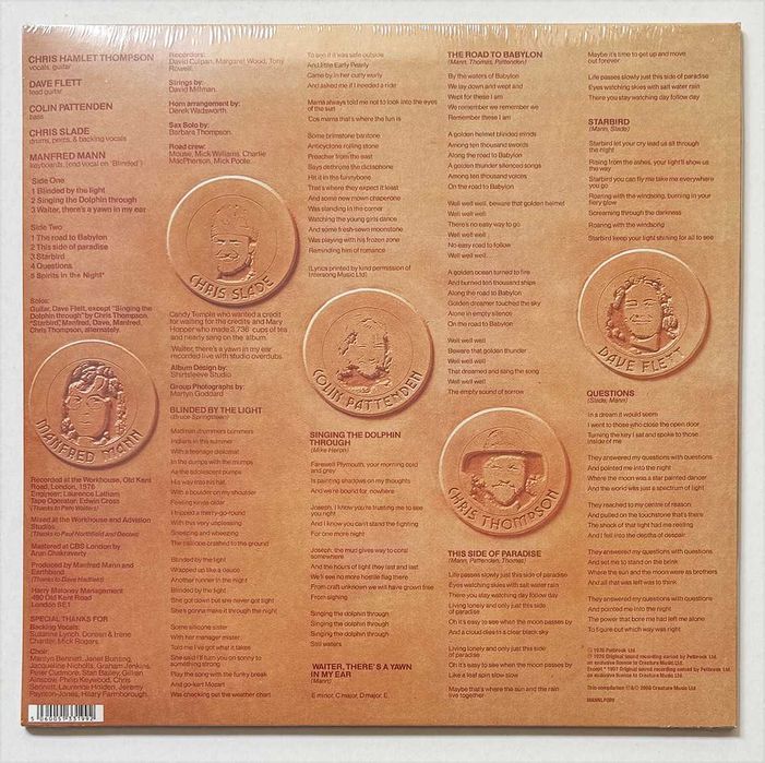 LP Manfred Mann’ Earth Band – The Roaring Silence.  Novo e selado.