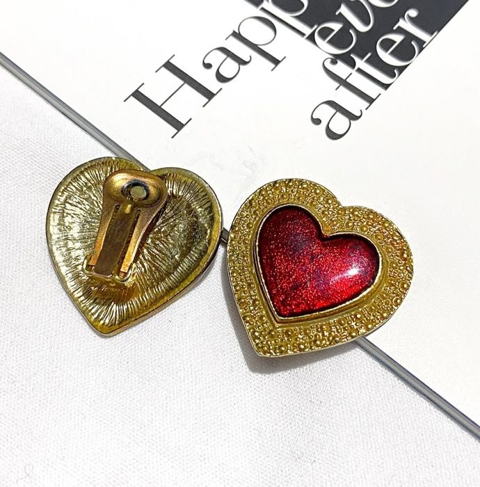 Кліпси вінтажні серце