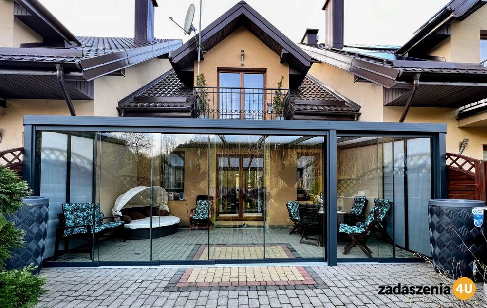 Zadaszenia tarasów, zabudowy balkonów, szklane pergole, ogrody zimowe