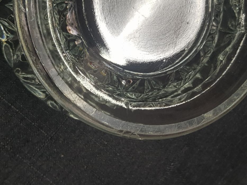 Bomboniera cukiernica kryształowa szkło kryształowe Vintage PR