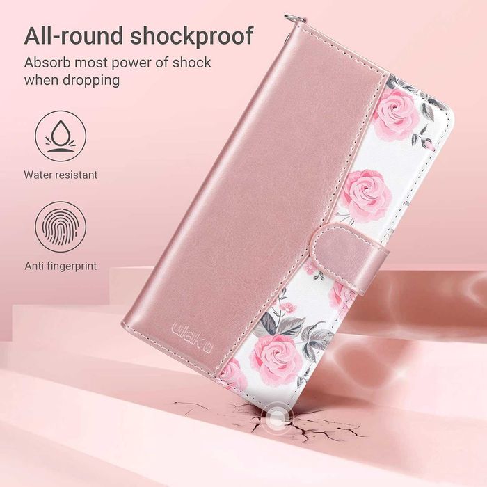 Etui portfelowe do Apple iPhone 8 Plus/7 Plus różowe złoto