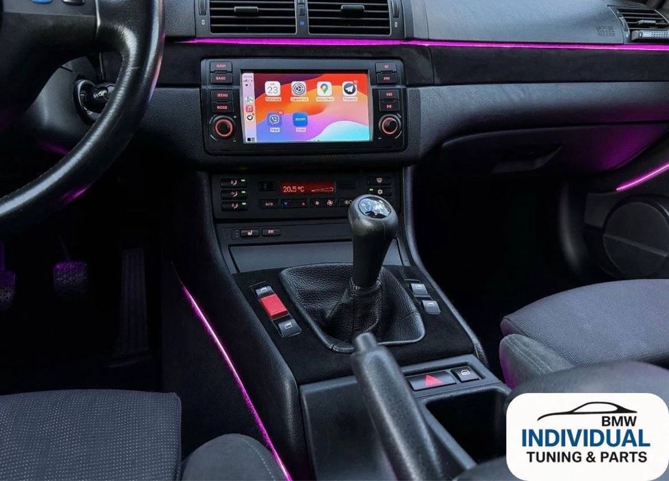 Андроїд магнітола для BMW E46 CarPlay Android bmw e46 автомагнітола бмв е46