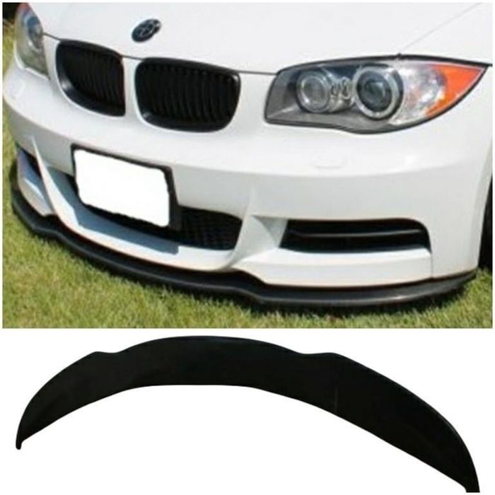 LIP SPOILER FRONTAL PALA ABA LÂMINA AVENTAL BMW SÉRIE 1 E81 E82 E87 E88  PACK M PERFORMANCE 1M M1 NOVO