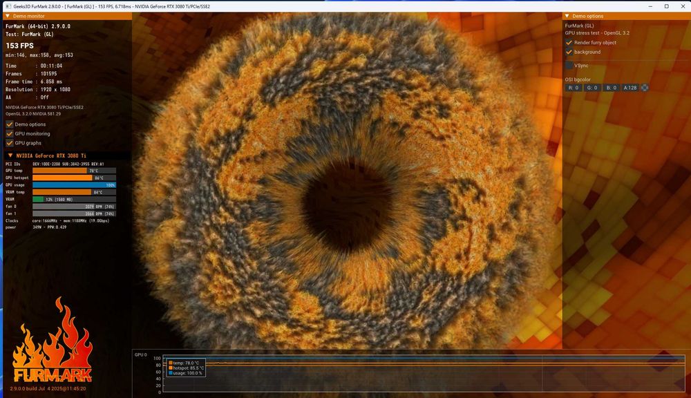 Відеокарта EVGA GeForce RTX 3080Ti XC3 ULTRA GAMING 12GB, 384 Bit