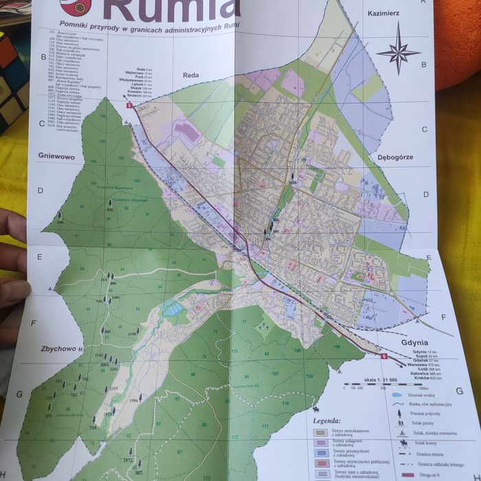 pomniki przyrody rumia + mapa