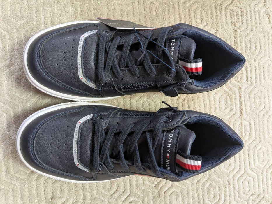 Tommy Hilfiger sneakersy granatowe na zamek rozm. 36