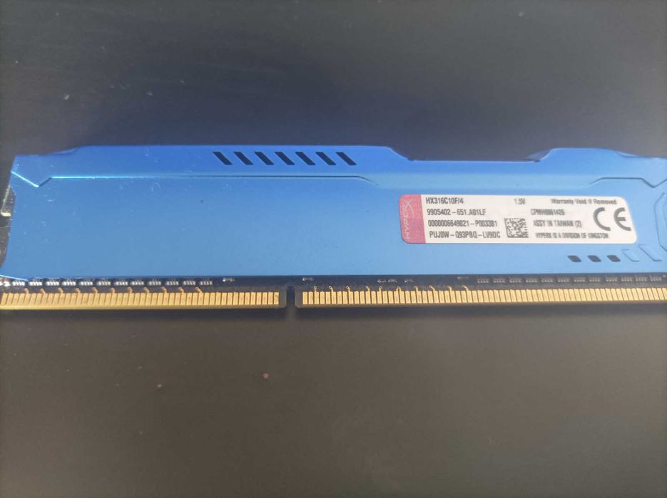 HyperX Fury Blue DDR3 1600Mhz PC3-12800 CL10 - HX316C10F/4