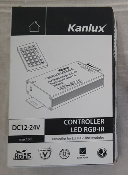 Kontroler pasków LED z pilotem Kanlux Controlled RGB-IR