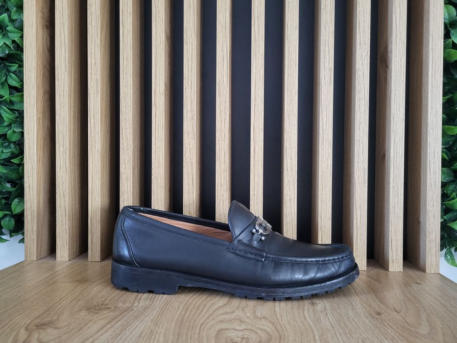Mokasyny włoskie skóra Salvatore Ferragamo