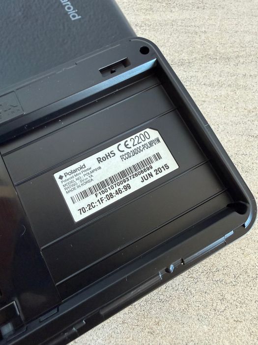 Polaroid mini printer ZIP, 2015, NO POLMP01B, Impressora Polaroid