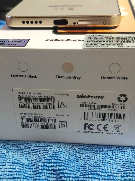 Note 18 Ultra Dual 5g 256gb 6gb Ram Cinzento Ulefone