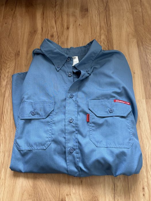 Koszula dickies niebieska damska meska oversize fire resistant