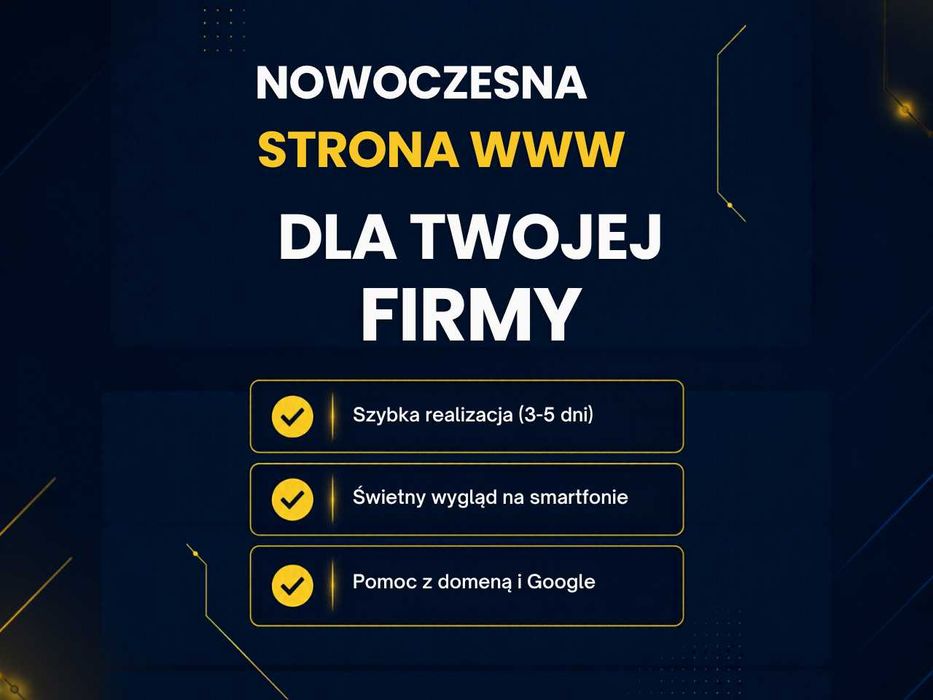 Strona WWW dla Firmy | Nowoczesna Wizytówka + Google Maps | Śląsk