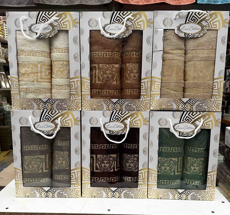 Набір рушників баня та обличчя (70*140 та 50*90). Бавовна. Туреччина.