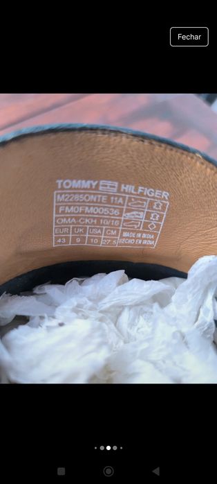 Sapato mocassim Tommy Hilfiger 43