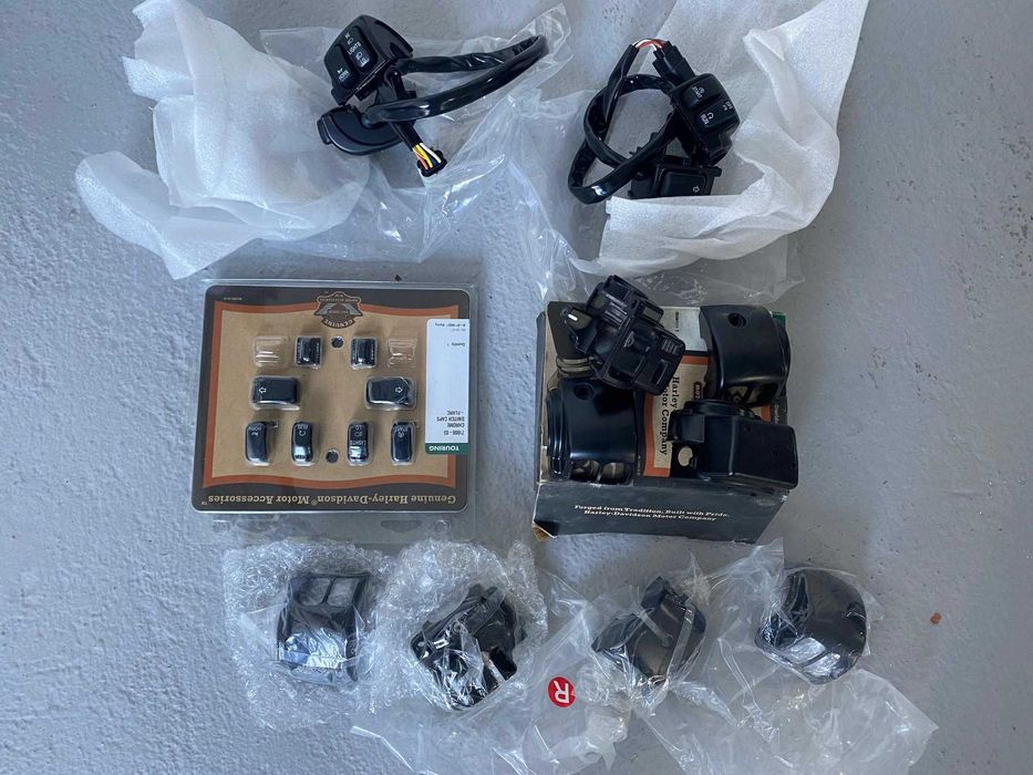 Harley Davidson comutadores, botões comandos