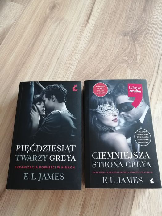 Książki ciemniejsza strona greya i pięćdziesiąt twarzy greya