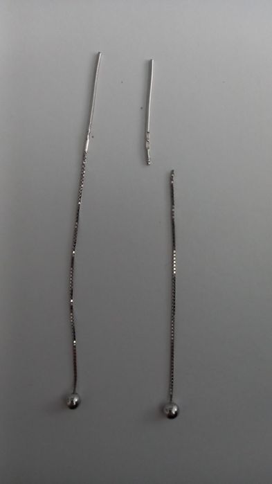 Срібні сережки протяжки