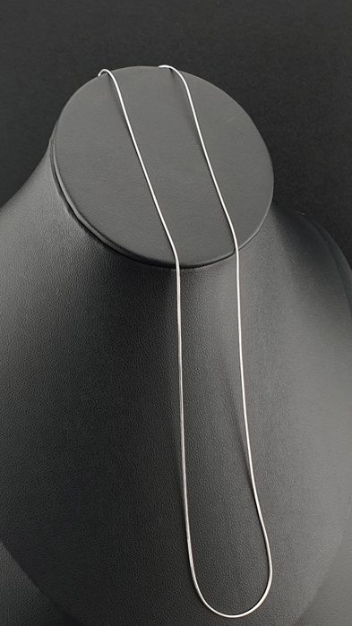 Łańcuszek delikatny srebrny pr.925 50cm żyłka linka