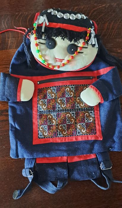 Mochila criança em tecido da Tailandia