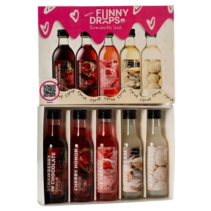 Набор сиропов Funny Drops Romantic line 5 шт по 50 мл