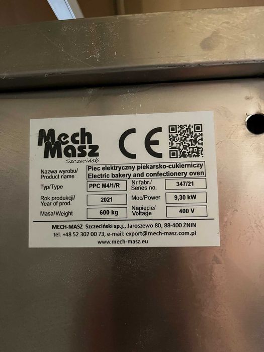 Piec piekarniczy MODULO Mech-Masz