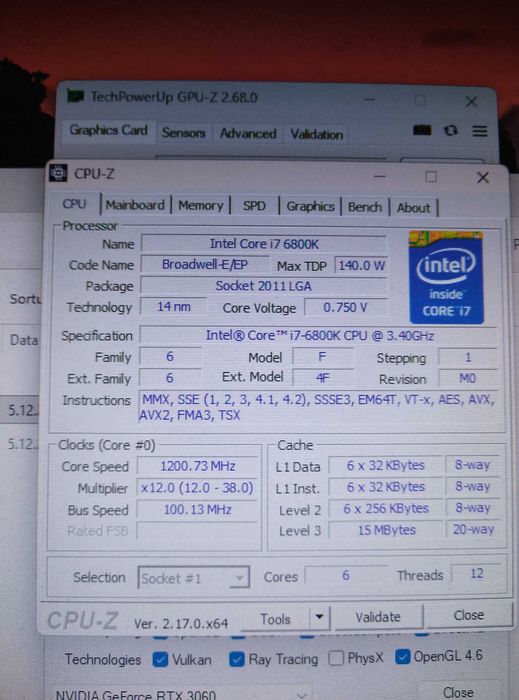 Komputer do gier CORE i7 6c/12t, RTX 3060 12GB, 32GB RAM, 1TB NVMe