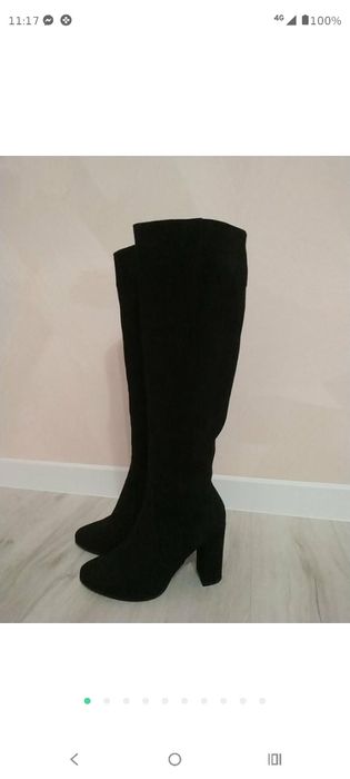 Жіночі замшеві ботінки