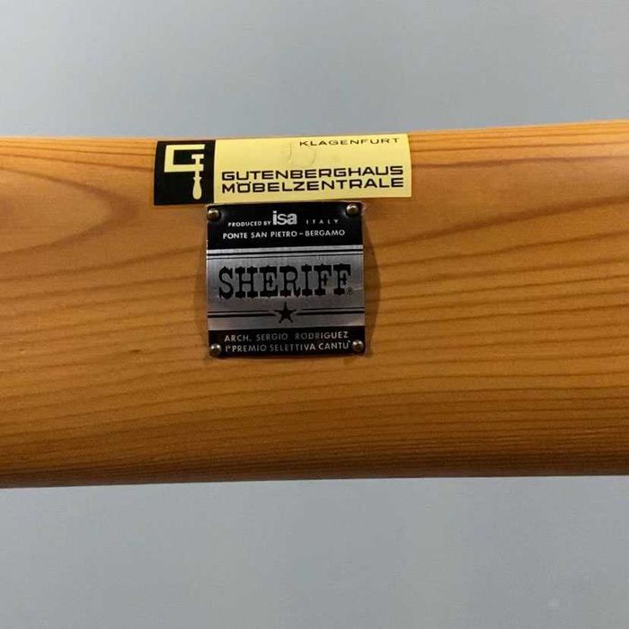 Poltrona + Pousa pés Sérgio Rodrigues modelo Sheriff | ISA, Itália