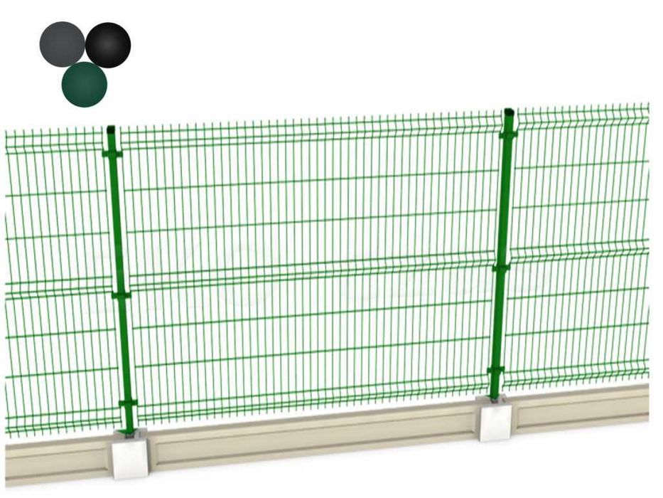 Ogrodzenia Panelowe Panele 3d Ogrodzenie panelowe KOMPLETNE Płot