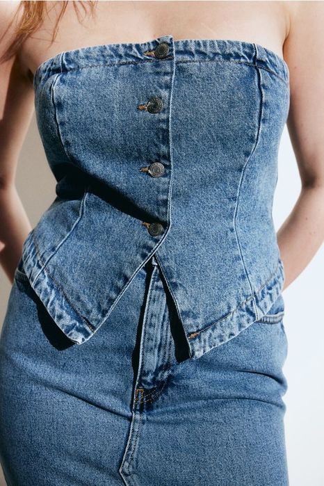 джинсовий топ h&m m zara