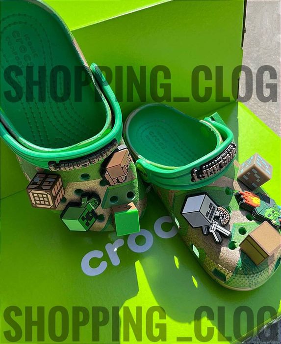 Дитячі крокси Crocs Classic Kids Minecraft Clog Crocs Kids