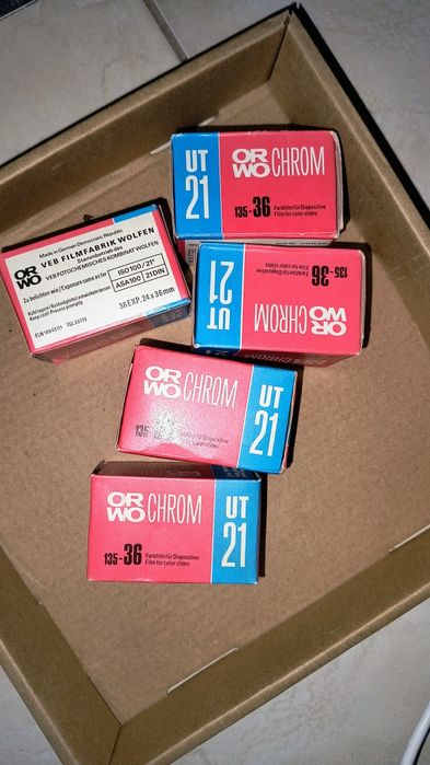 ORWO Chrom UT21 (ISO 100) – Pakiet 5 sztuk, filmy 135 (35mm),