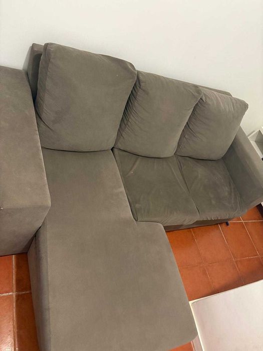 Sofá 3 lugares com chaise