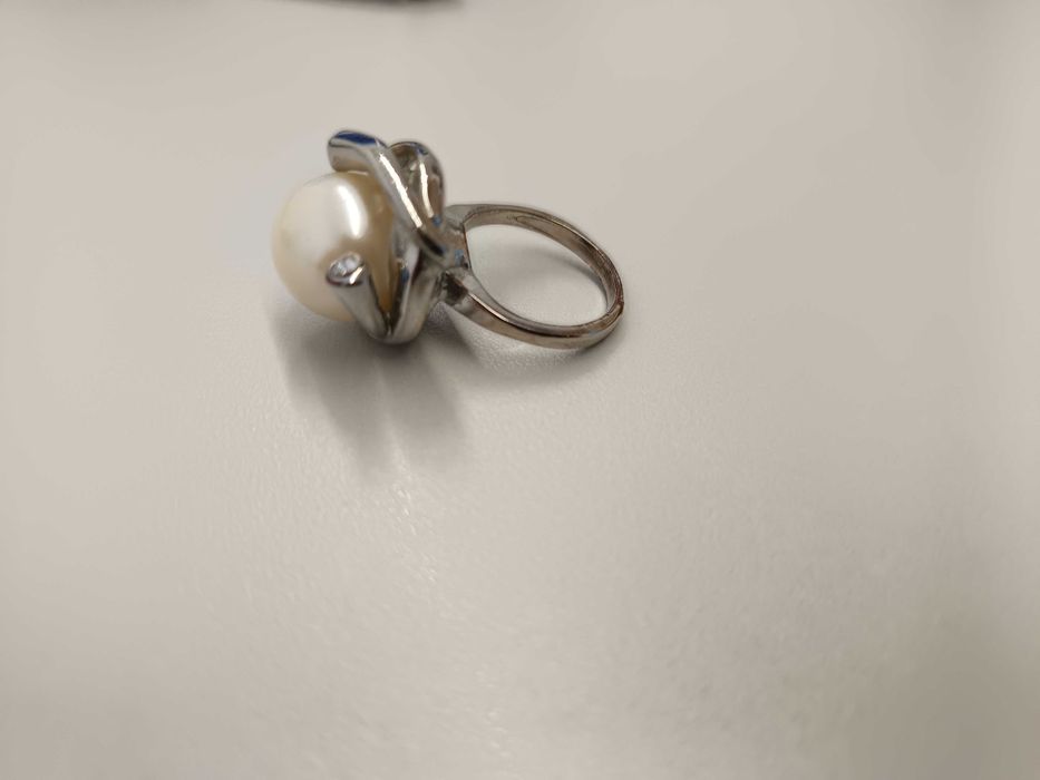 Conjunto de 3 anéis de prata e brilhantes - Novos