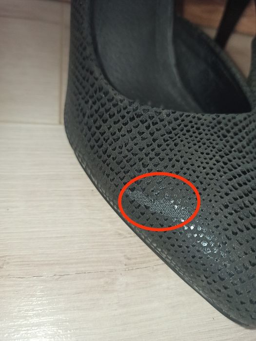 Szpilki czarne zamsz 39